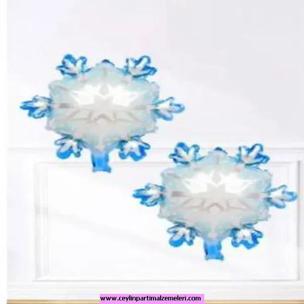 2'li Kar Tanesi Folyo Balon